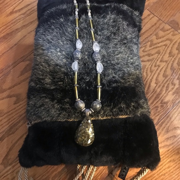 Necklace , Beautiful Large Amber & Gold  24” - Picture 8 of 8